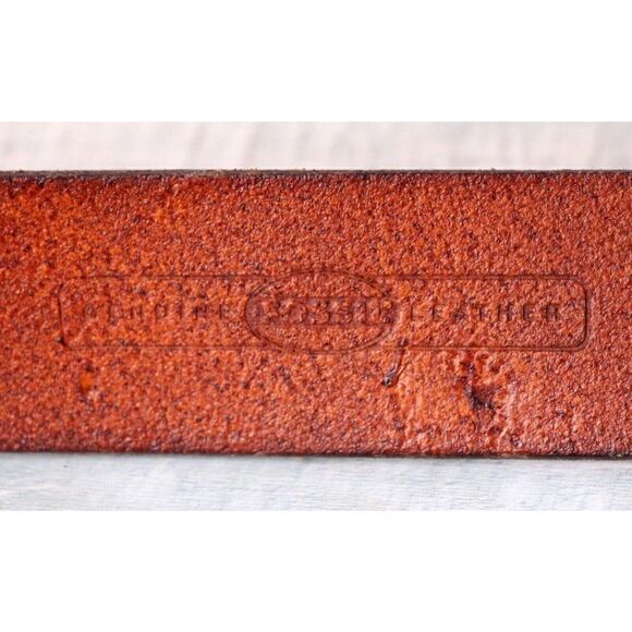 Fossil TAN BROWN GENUINE LEATHER 1 1/8"Wd DRESS CASUAL WOMEN'S BELT Sz M (F60 - Picture 6 of 9